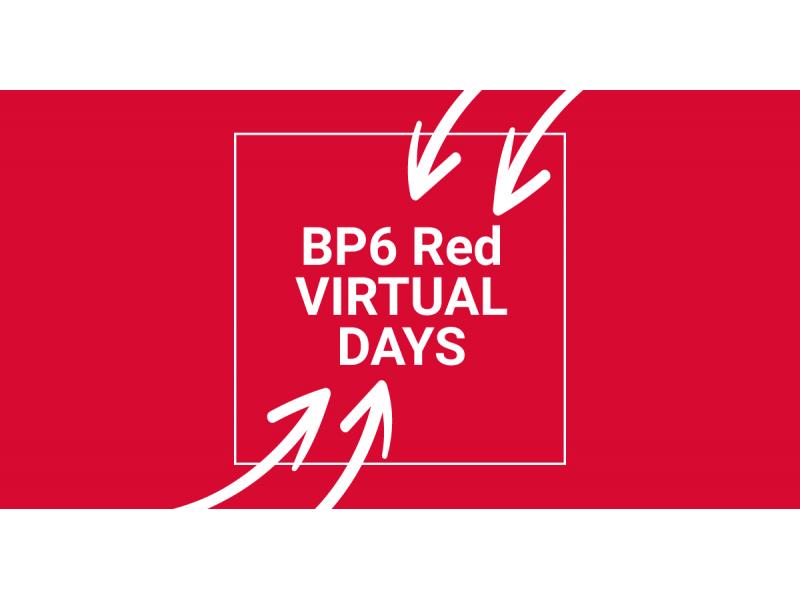 Claim: "BP6 Red Virtual Days" in a square with arrows pointing at it