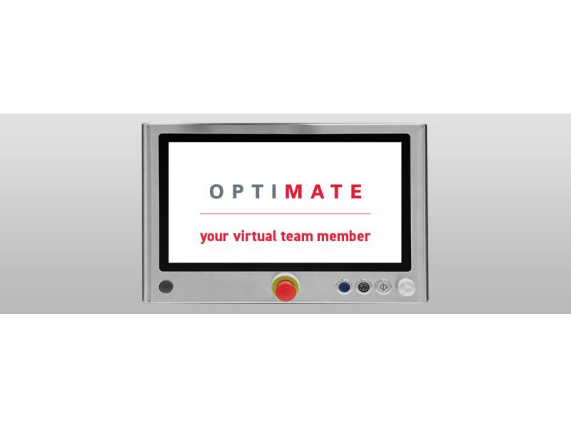 Screen showing the claim: OptiMate your virtual team member 