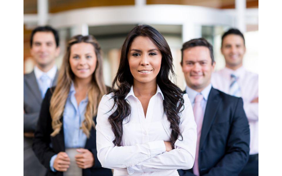 Group of people smiling